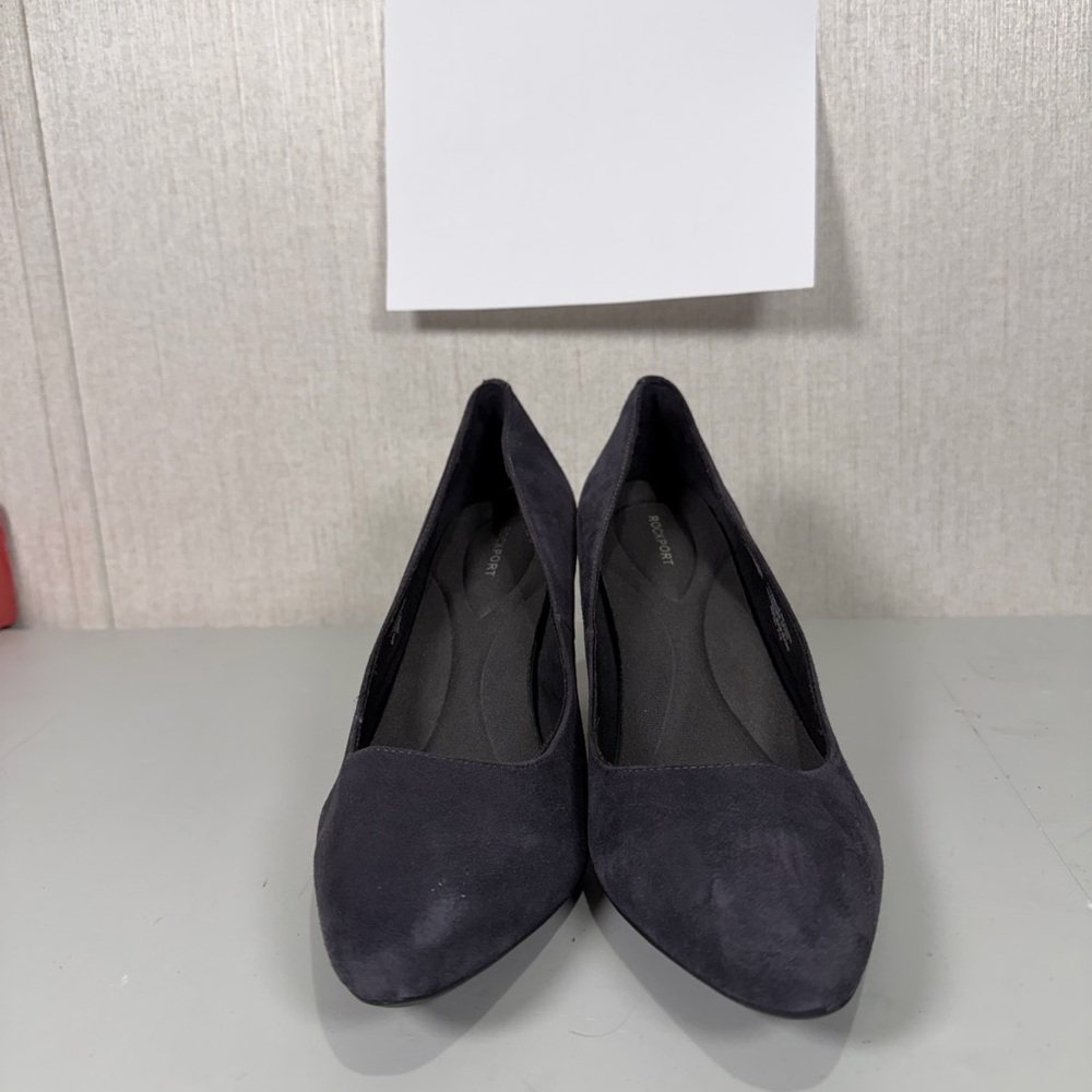 Rockport Women's Pointed Suede Heels in Black